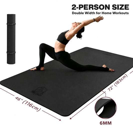 HAPBEAR TPE Yoga Mat Non Slip For Home Gym