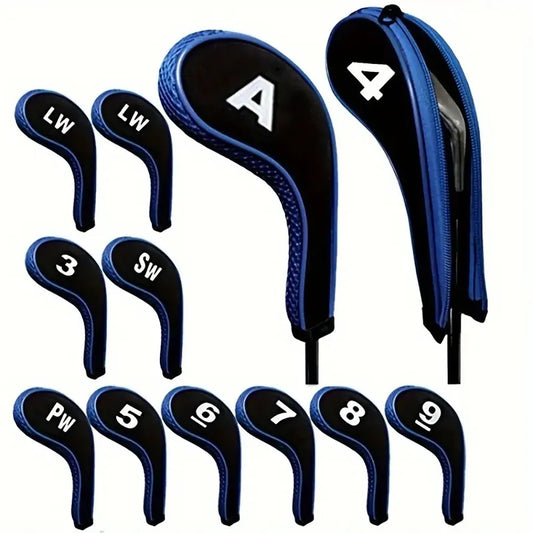 Protective Golf Club Covers 12-Piece Neoprene Driver Head Covers