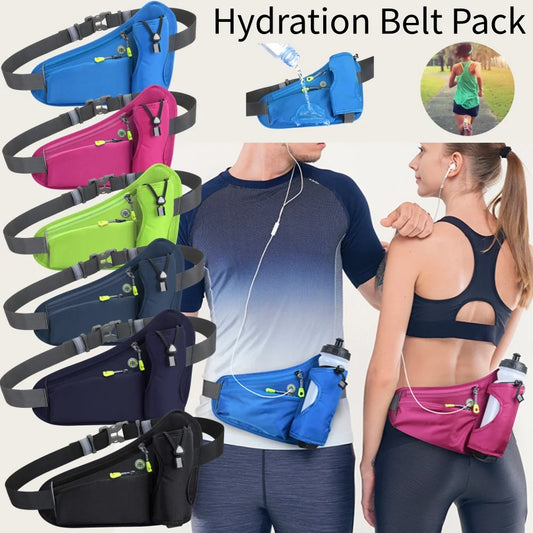 APWIKOGER Water Bottle Holder Hydration Waist Belt Bag