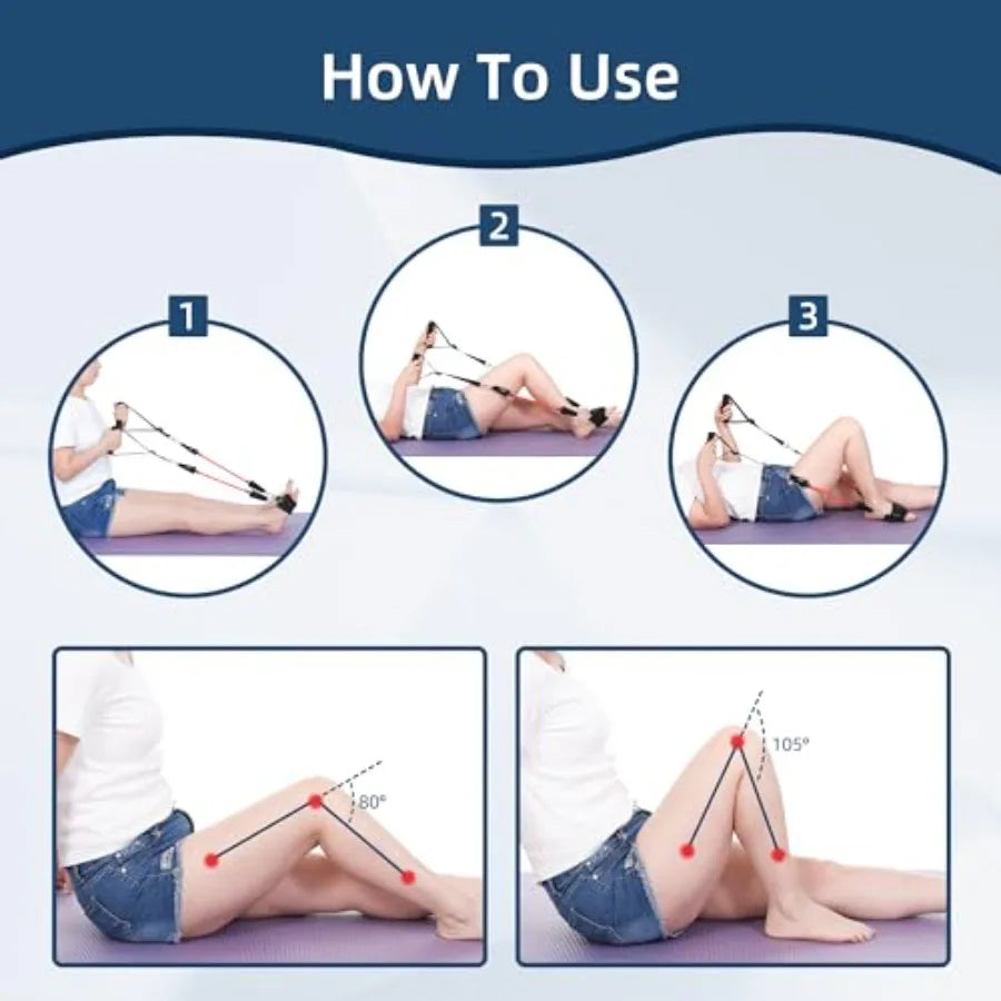 Knee Replacement Recovery Aids Leg Stretcher for Hip and Knee Rehab