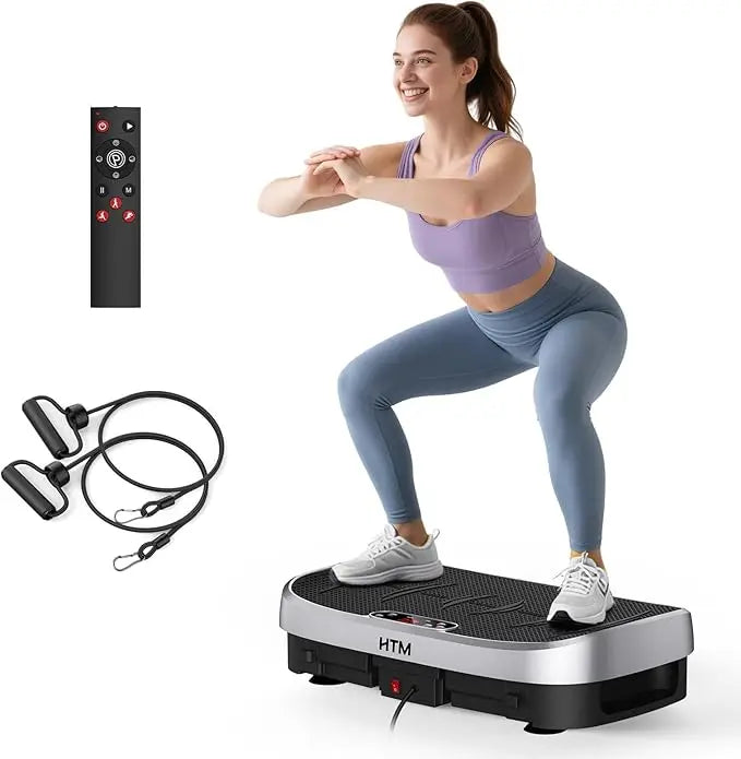 HTM Vibration Plate Fitness Platform With 120 Levels Home Gym