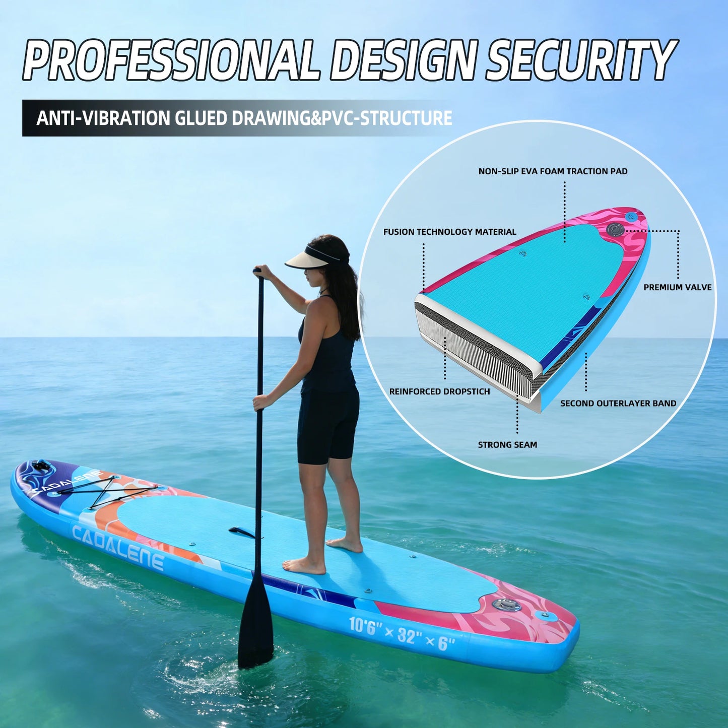 CADALENE Inflatable Stand Up Paddle Board