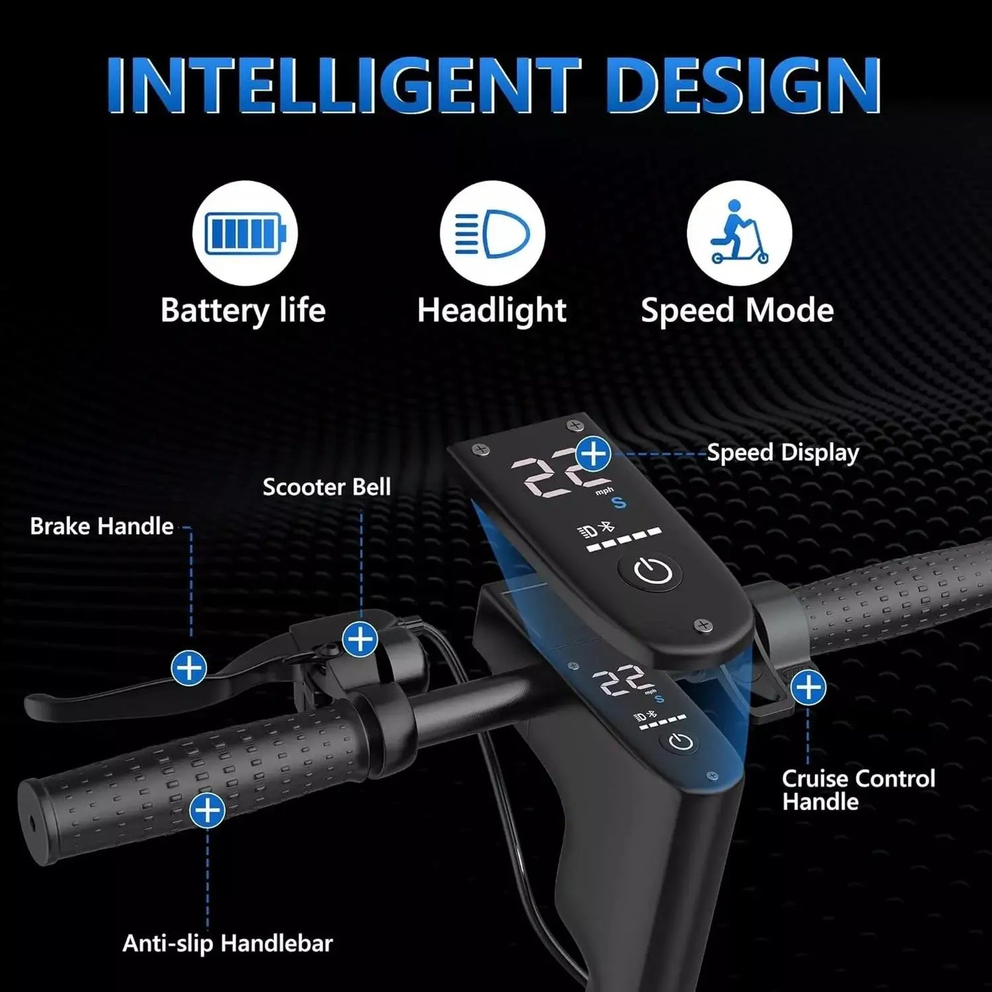 AOVOPRO ESMAX Electric Scooter 500W 22 MPH 28 Mile Range