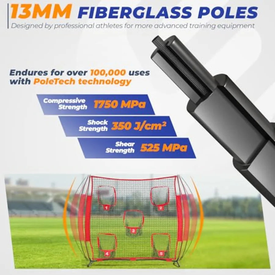Football Throwing Net With Target Pockets For Quarterback Training