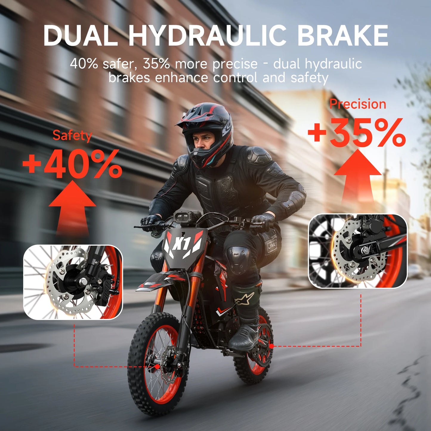 QRONGE X1 Spark Electric Dirt Bike 4500W Peak EBike