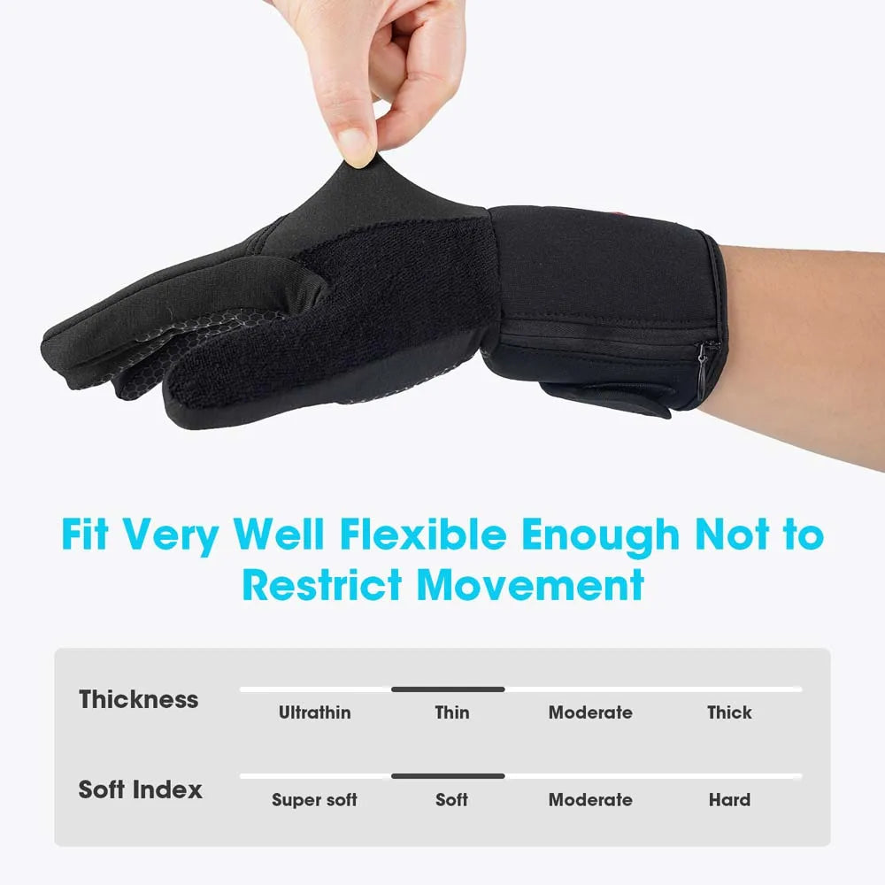 Savior Heat Rechargeable Electric Heated Glove Liners For Men Women