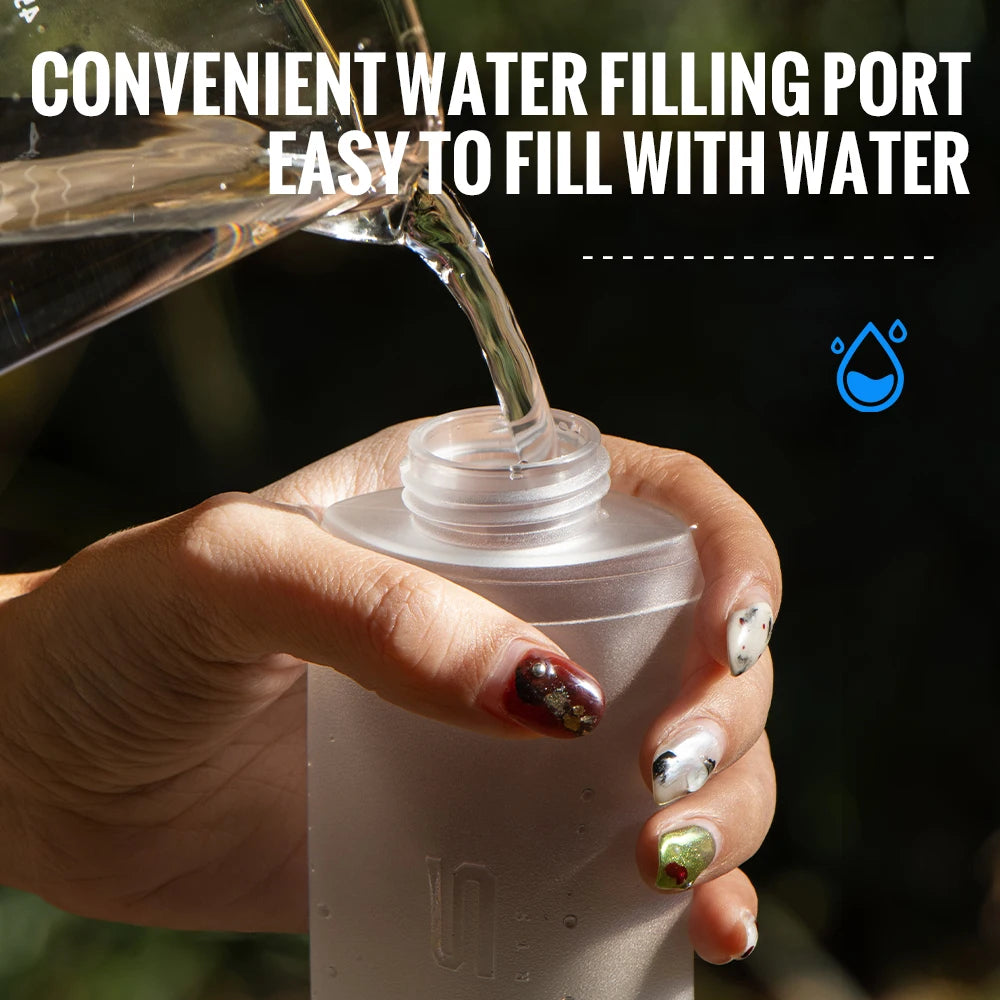 WRELS Soft Flask Collapsible Water Bottle TPU BPA Free