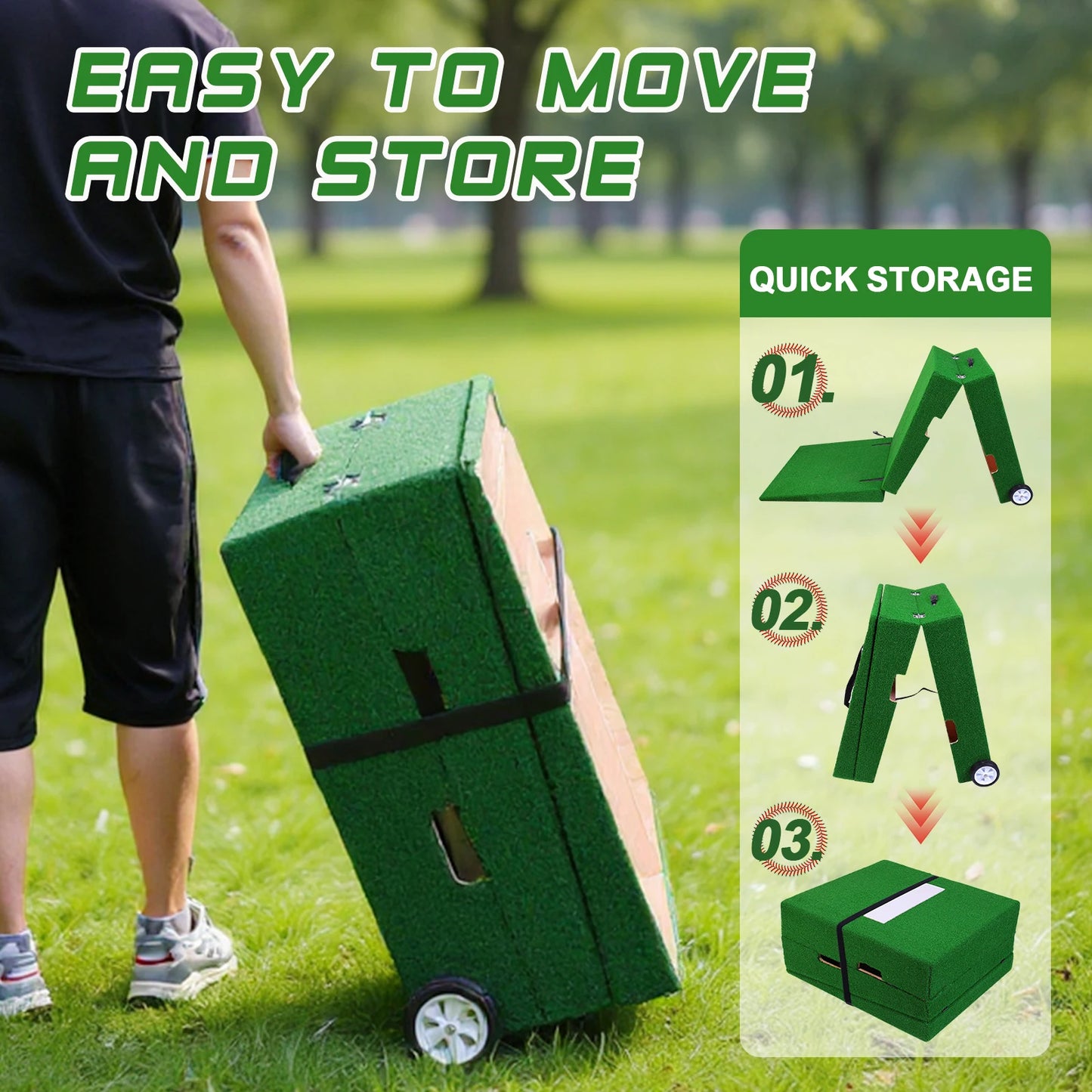 Shunmaii Portable Pitching Mound for Baseball Training