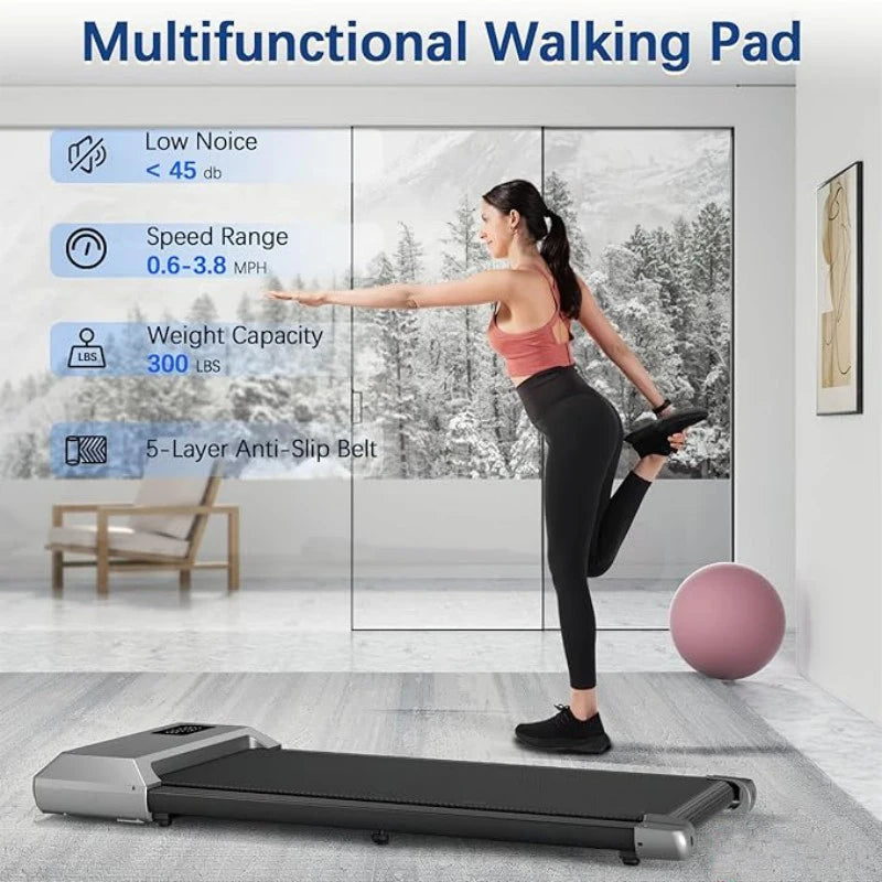 Superun 2in1 Treadmill For Home Walking Running Fitness