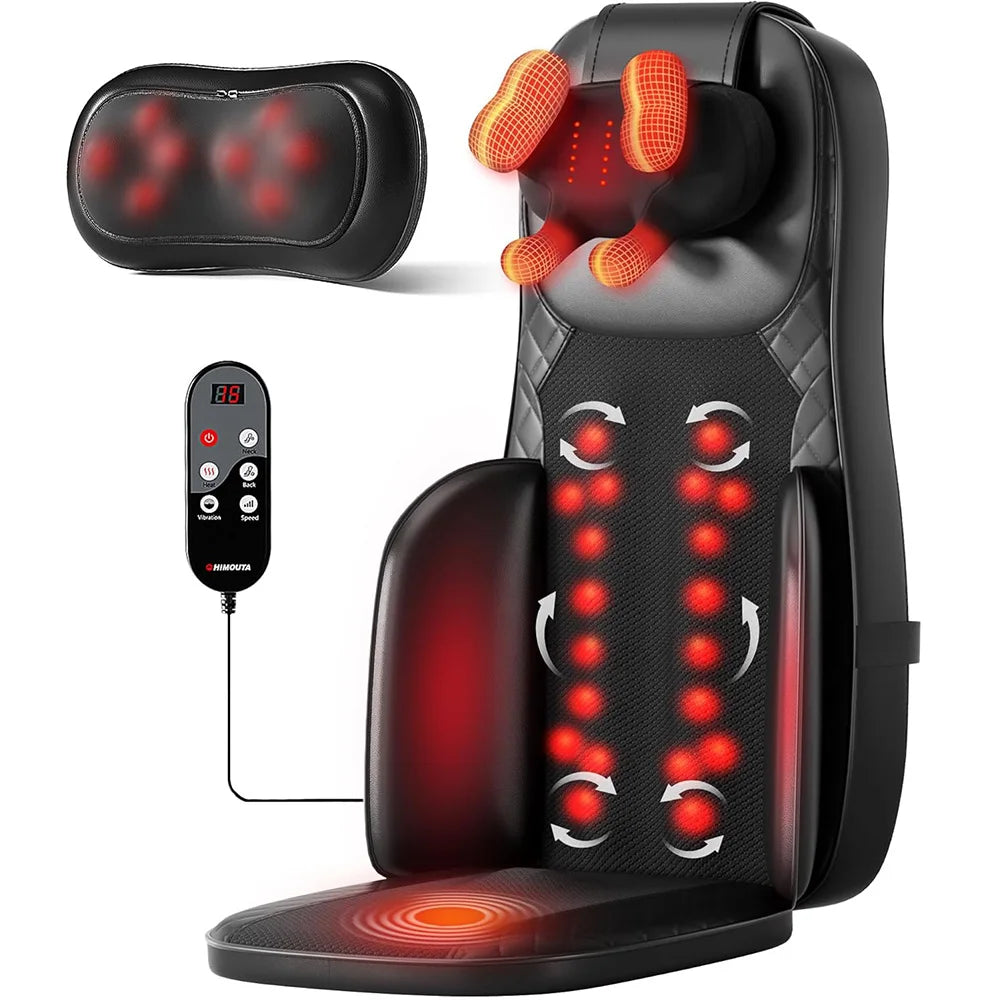 HIMOUTA 3 In 1 Shiatsu Back Massage Cushion With Heat