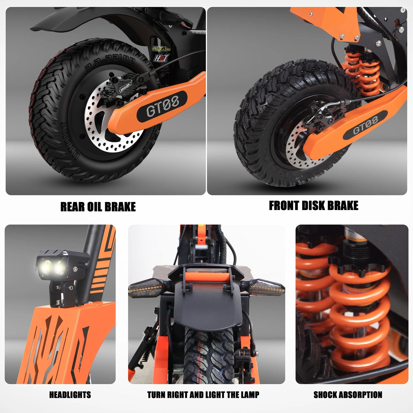 Arwibon Dual Motor Electric Scooter 46 MPH 60V 27Ah