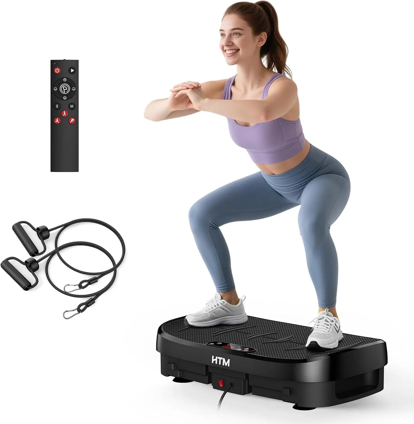 HTM Vibration Plate Fitness Platform With 120 Levels Home Gym