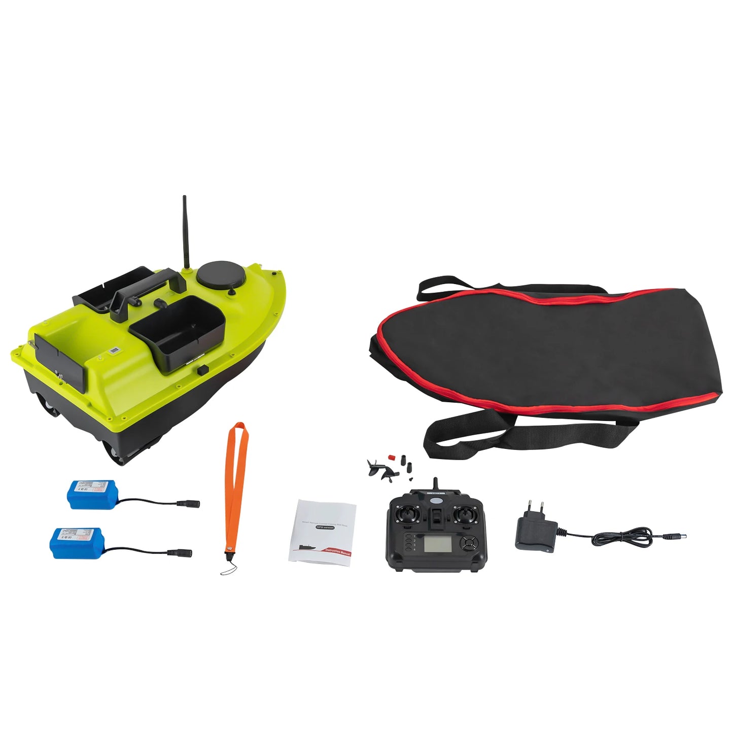 GPS Fishing Bait Boat With 2 Batteries 16 Positioning Points