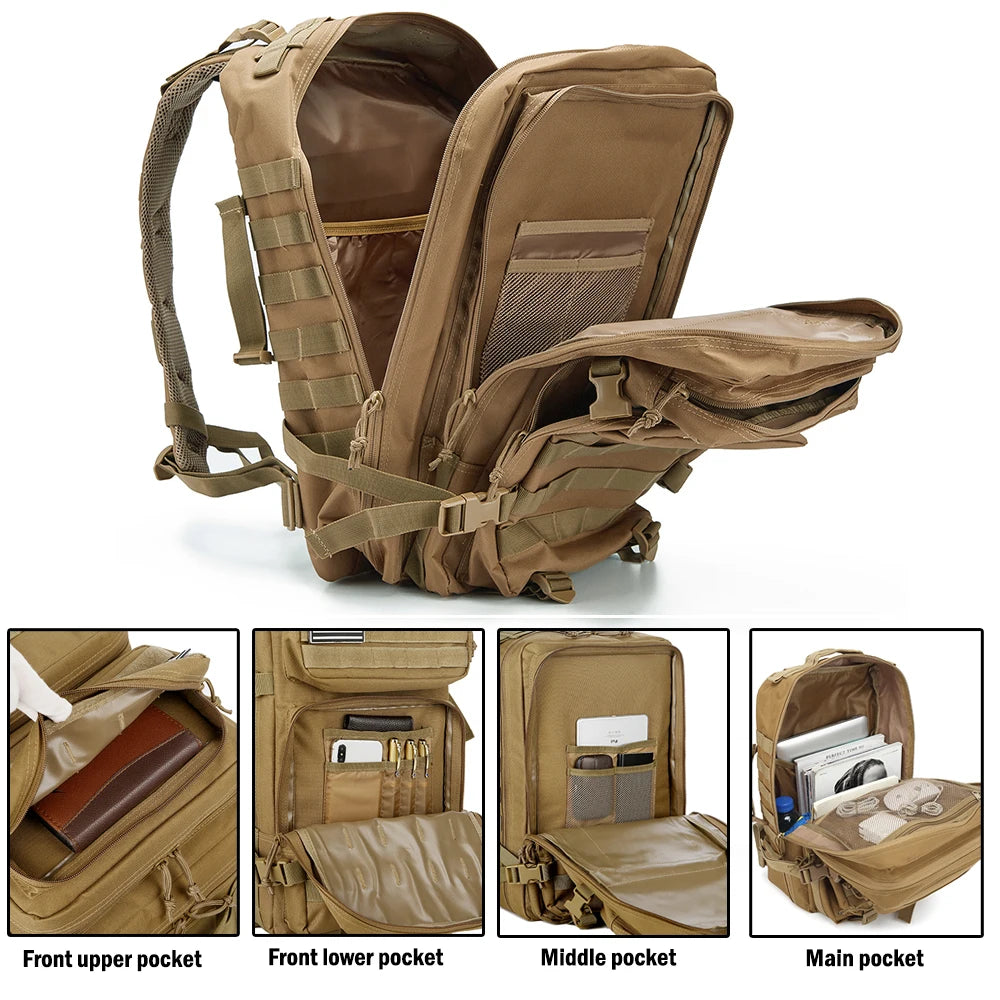 ReFire Gear Tactical Backpack Molle EDC Pack For Outdoors