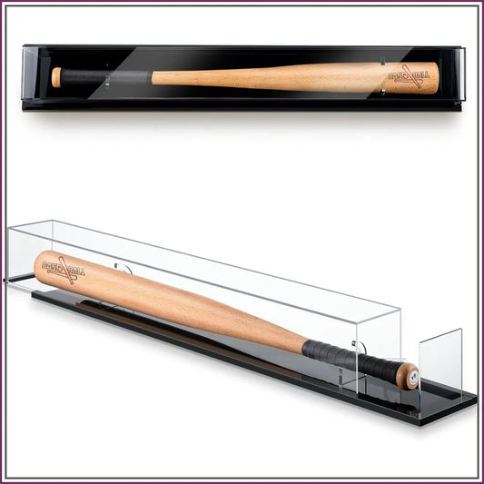 Baseball Bat Display Case With UV Protection, Wall Or Tabletop
