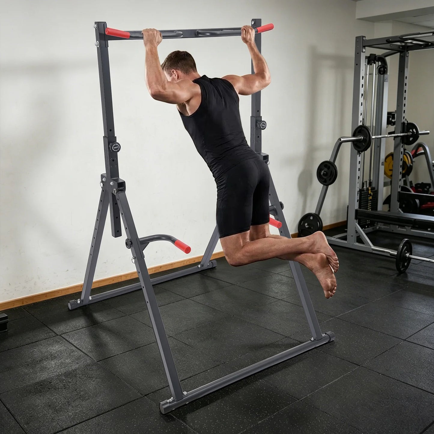 Adjustable Pull Up Station Foldable Triangle Bar 200kg Load