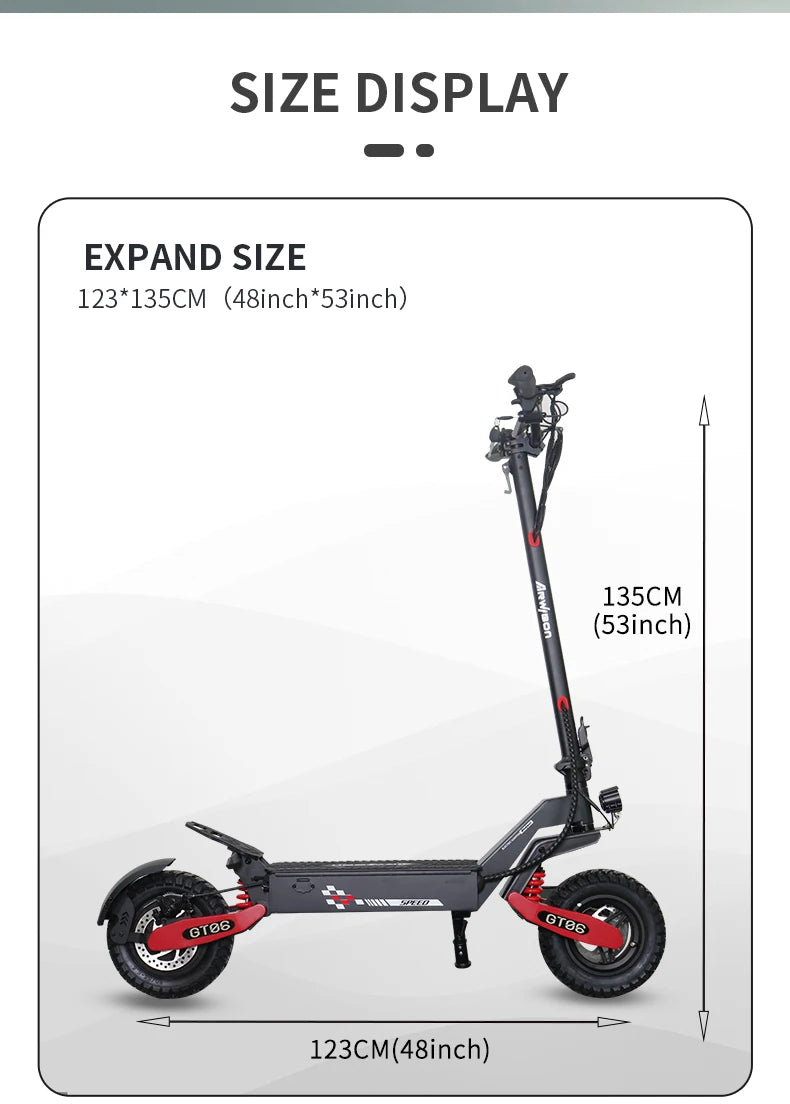 Arwibon GT06 1200W Foldable E-Scooter for Adults