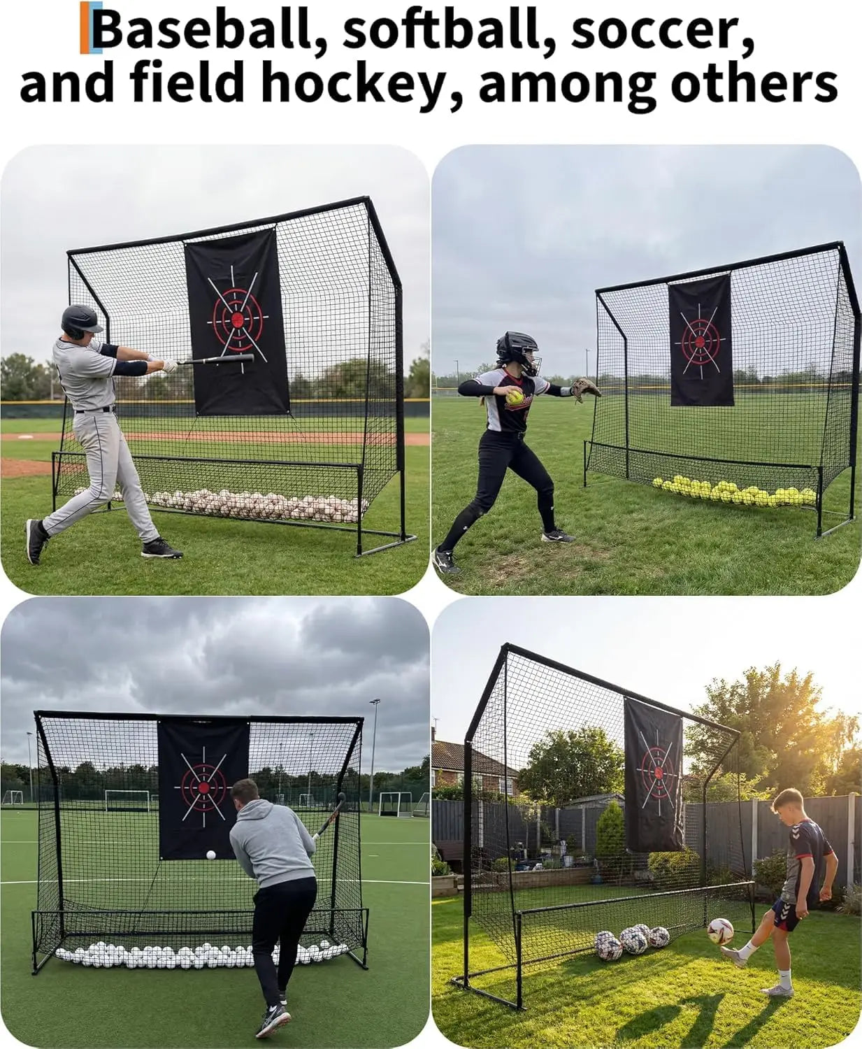 HiMISS 10x7.5Ft Golf Practice Net Indoor Outdoor Swing Chipping Trainer
