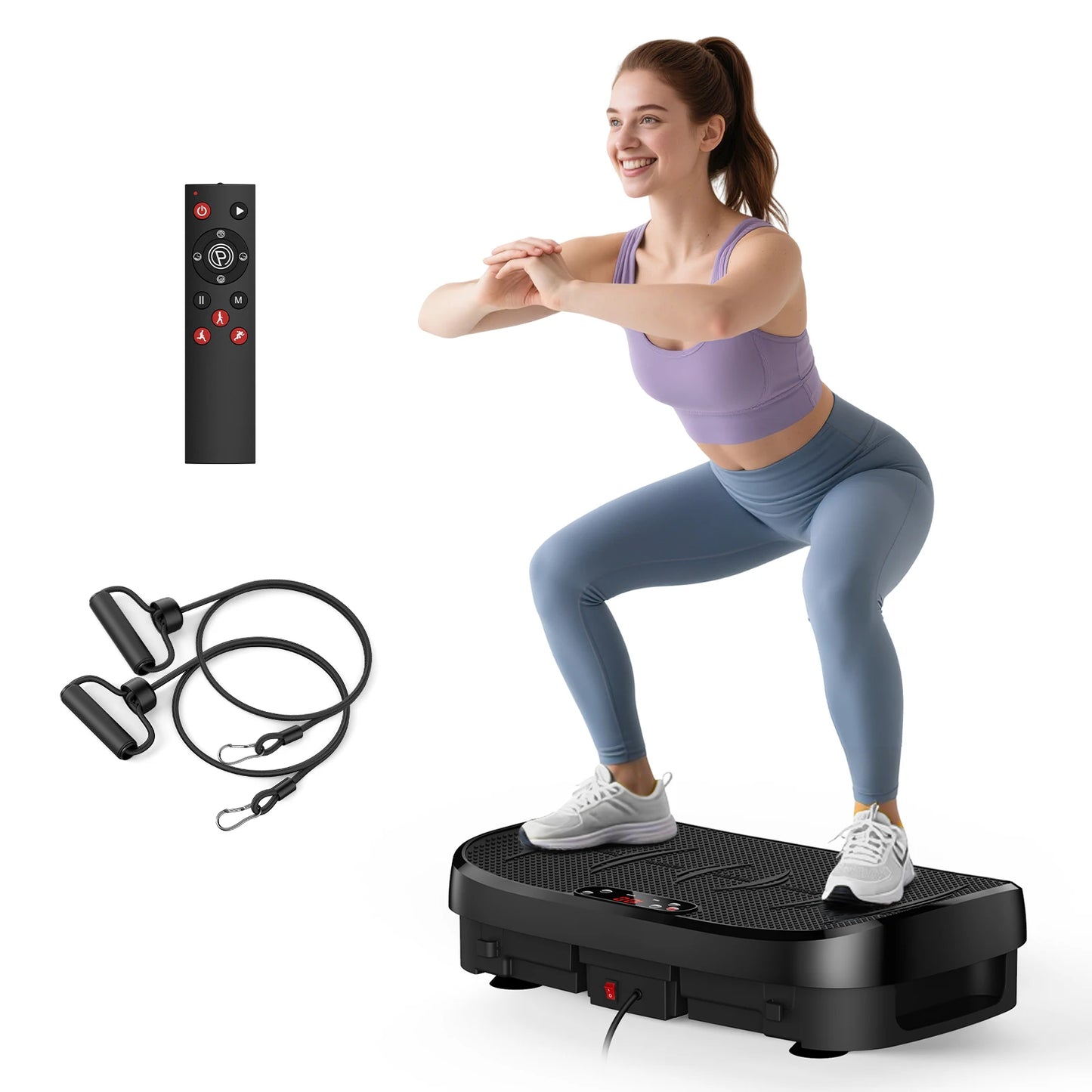 HTM Vibration Plate Fitness Platform With 120 Levels Home Gym