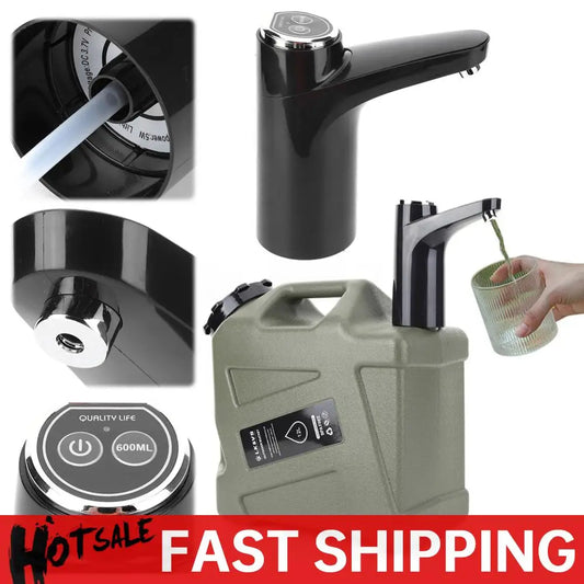 APWIKOGER USB Rechargeable Portable Water Dispenser Pump for Camping