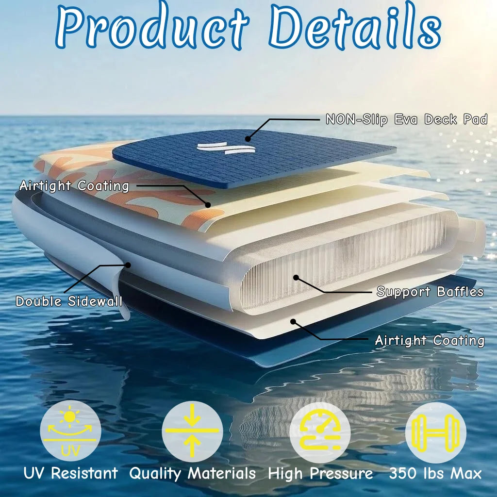 Inflatable Stand Up Paddle Board With Premium Accessories
