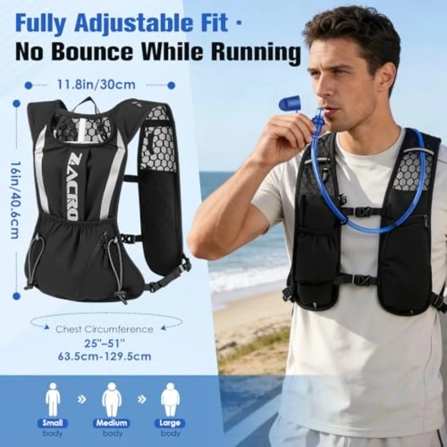 Hiki Hydration Vest Backpack Water Bladder For Running