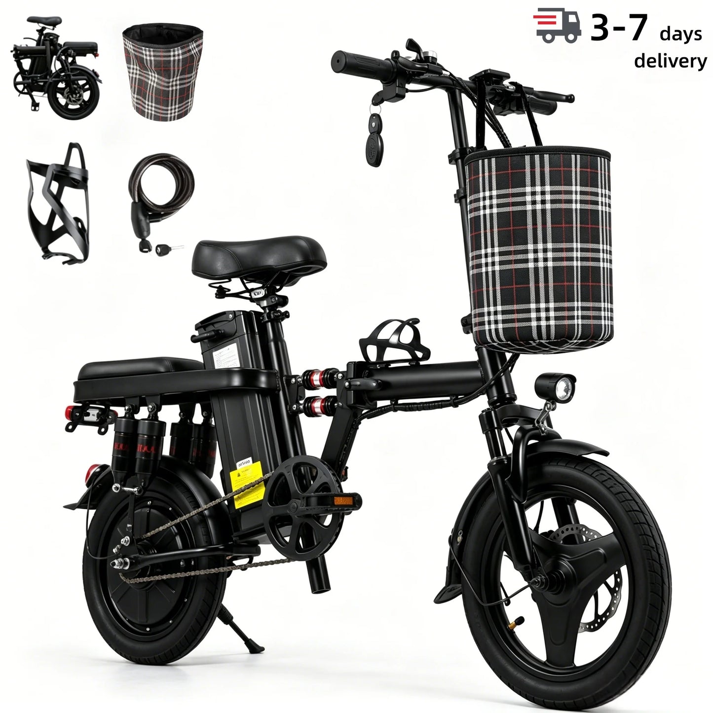 Foldable Electric Bicycle for Adults with 500W Motor