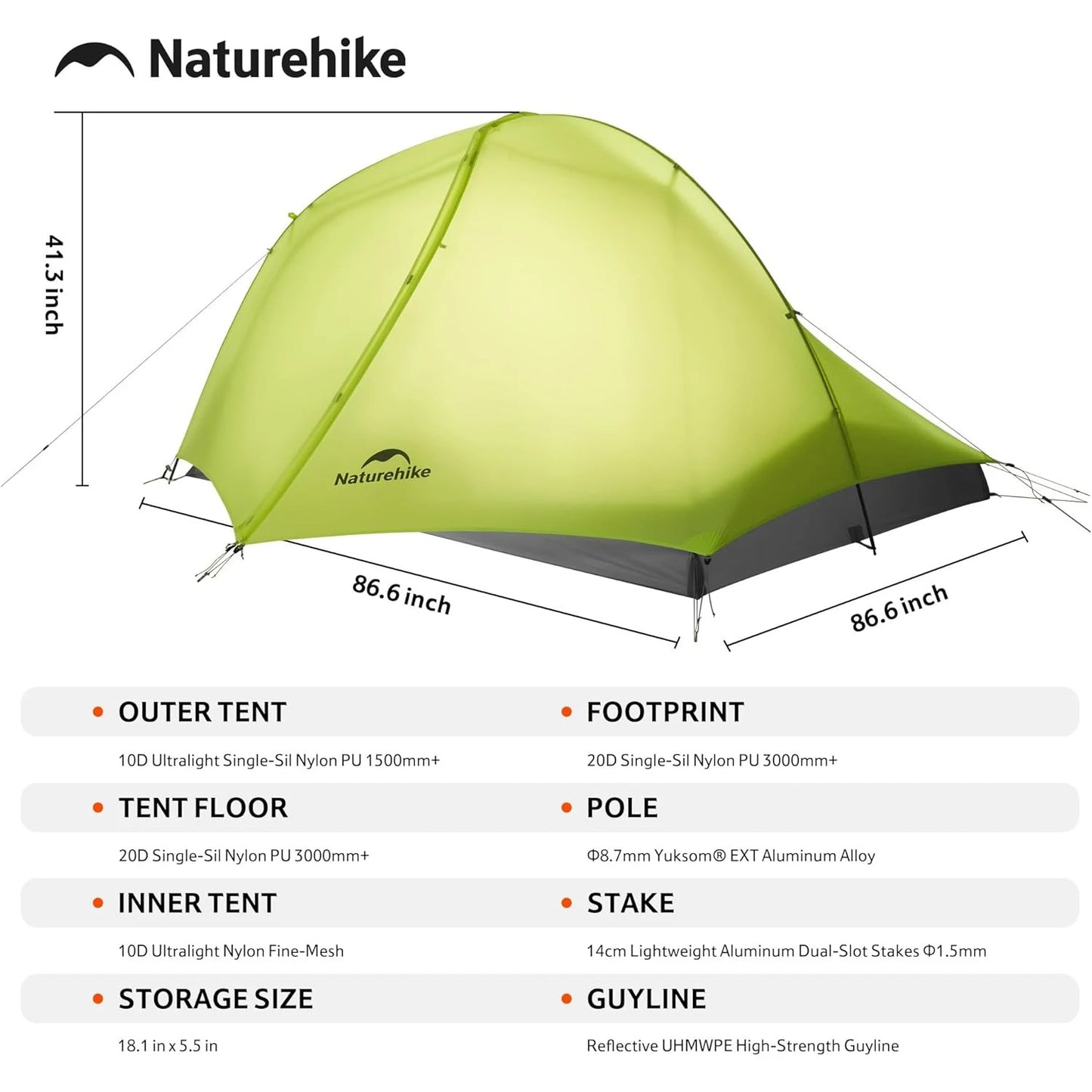 Naturehike Star Trail Ext Ultralight 2 Person Tent