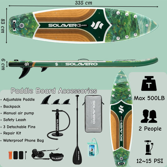 Inflatable Stand Up Paddle Board With Premium Accessories