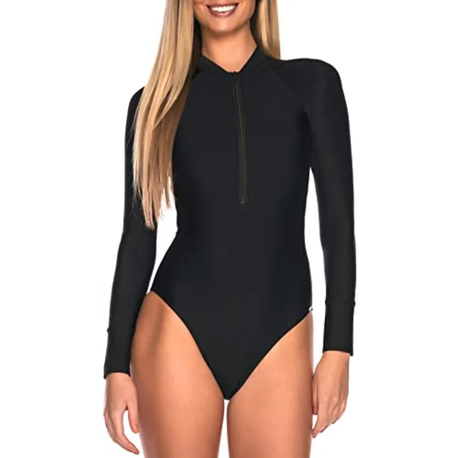 Women's Long Sleeve Rash Guard UV Protection Swimsuit
