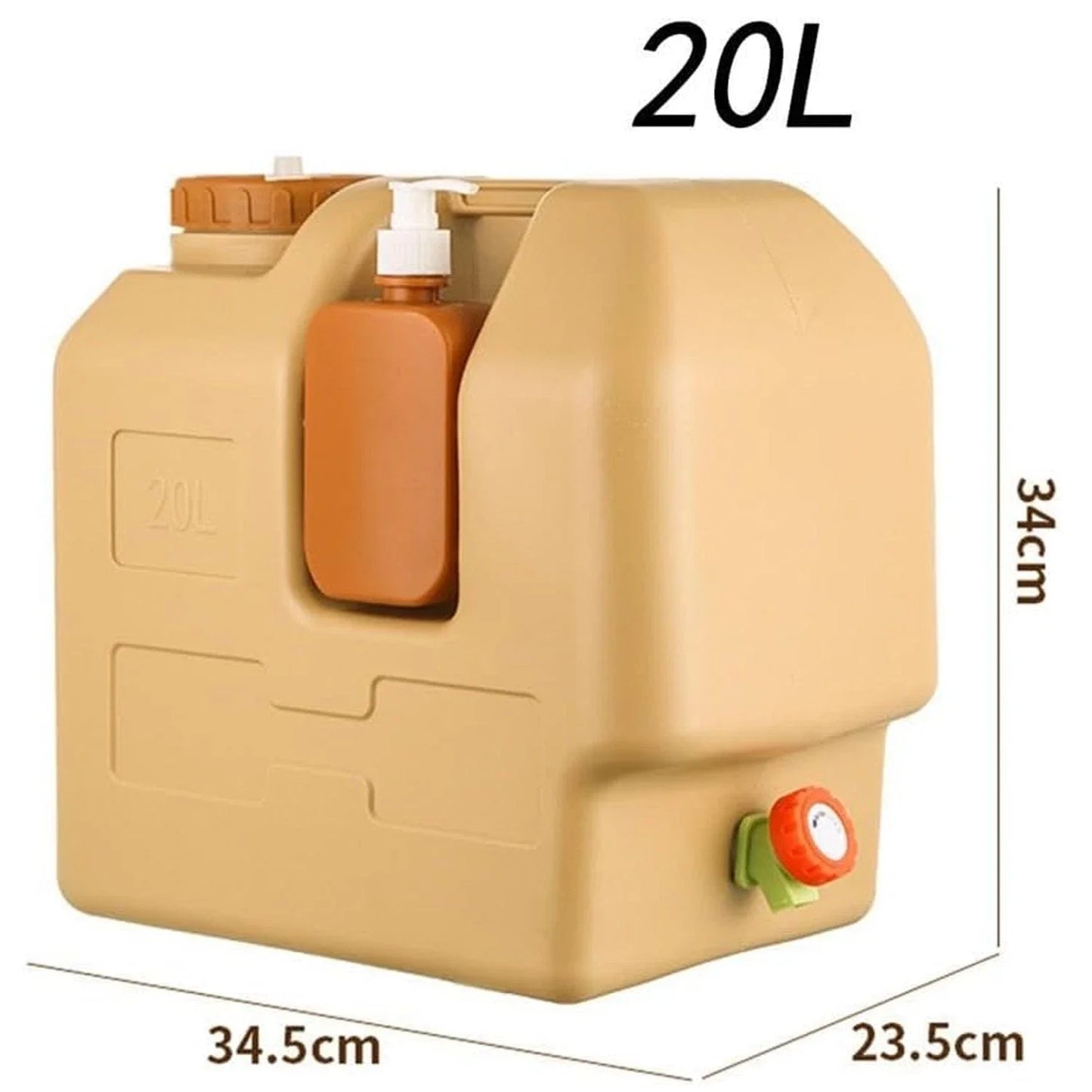 Emergency Water Bag With Spigot For Outdoor Camping