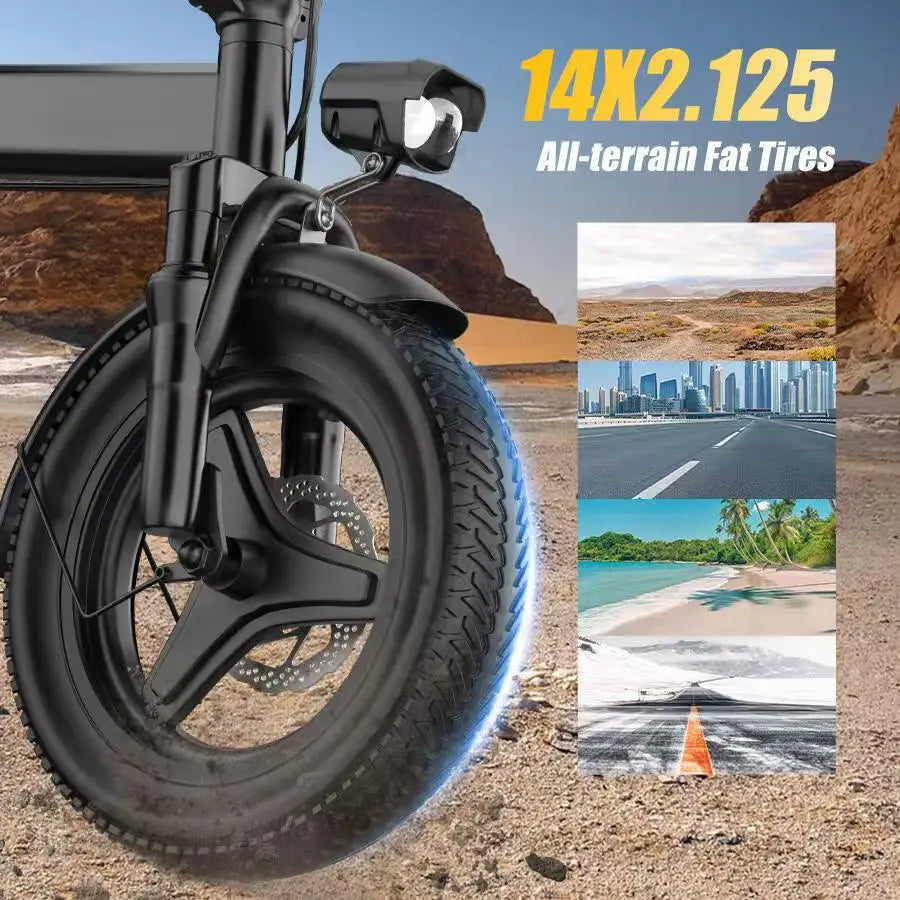 Foldable Electric Bicycle for Adults with 500W Motor