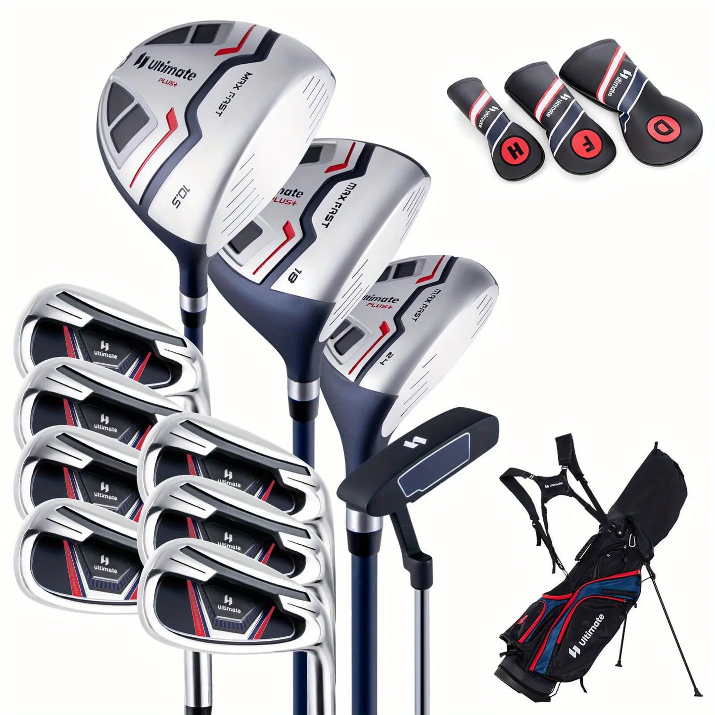 Goplus Men's Complete Golf Club Set With Rain Hood