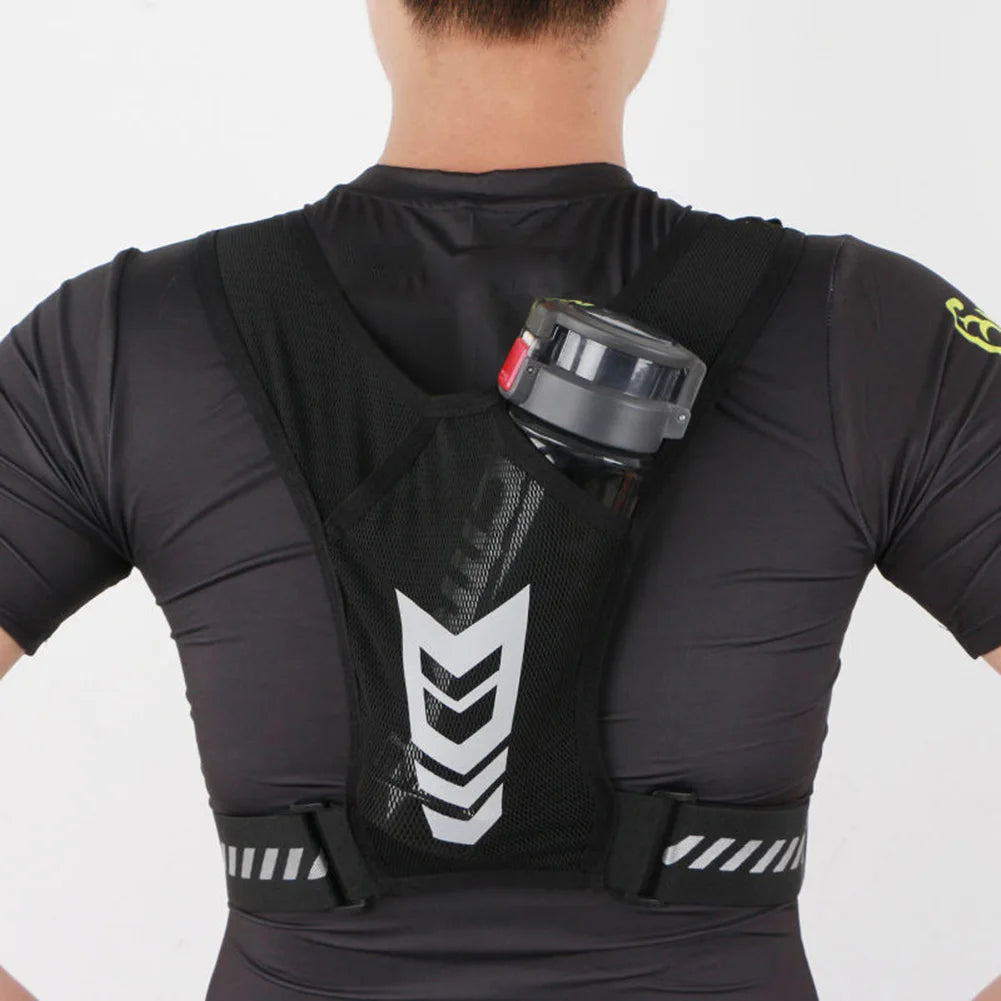 Reflective Running Vest With Phone Holder Chest Bag
